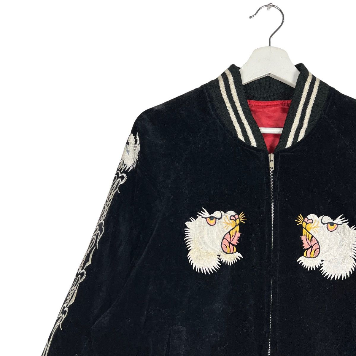 Japanese Brand 🔥 VINTAGE 60s SUKAJAN DRAGON EMBROIDERY VELVET Size US M / EU 48-50 / 2 - 8 Thumbnail