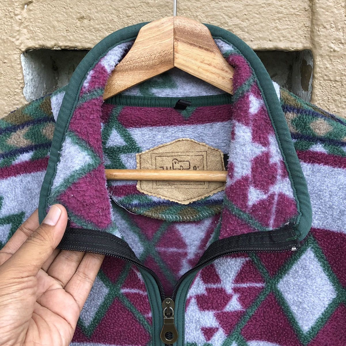 Woolrich Woolen Mills VTG Woolrich Fleece Aztec Half Zip Sweater Made In 🇺🇸 USA Size US S / EU 44-46 / 1 - 11 Thumbnail