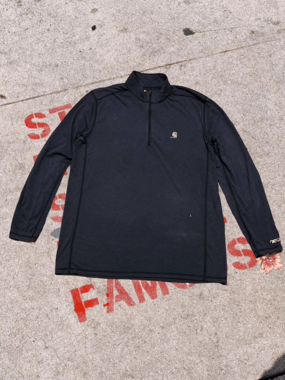 Carhartt CARHARTT ZIP Rugby Long Sleeve Polo Striped Size US L / EU 52-54 / 3 - 1 Thumbnail