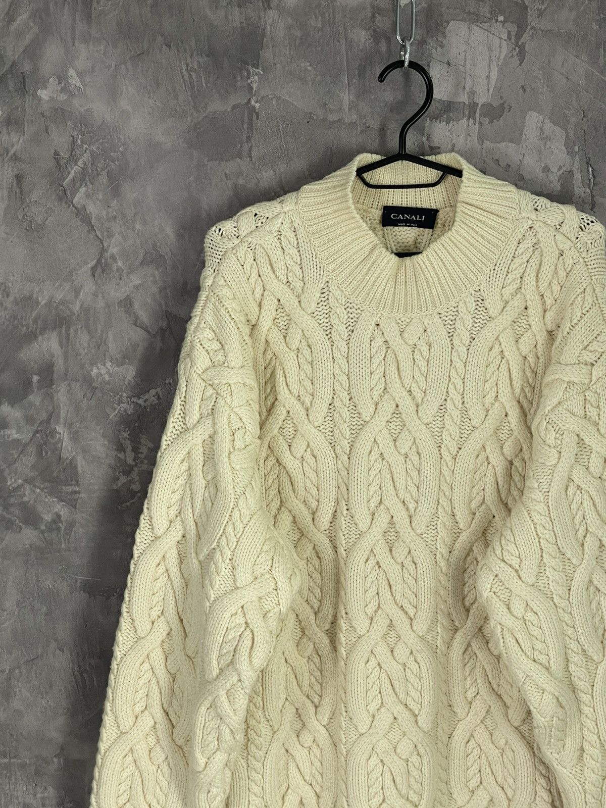 Canali Canali Avant Garde Luxury Chain Knit Sweater Size US L / EU 52-54 / 3 - 3 Thumbnail
