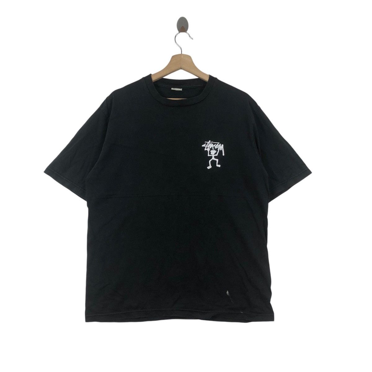 【STUSSY VINTAGE】Stussy Totem Warrior Tee Stussy Vintage 90' STUSSY WARRIOR MAN Stickman Tribe Tee
