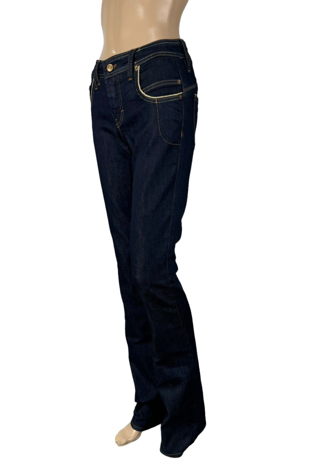 John Galliano Galliano Glitzy Jeans Bootcut Sequin Stars size 25 Size 25" / US 0 / IT 36 - 2 Thumbnail