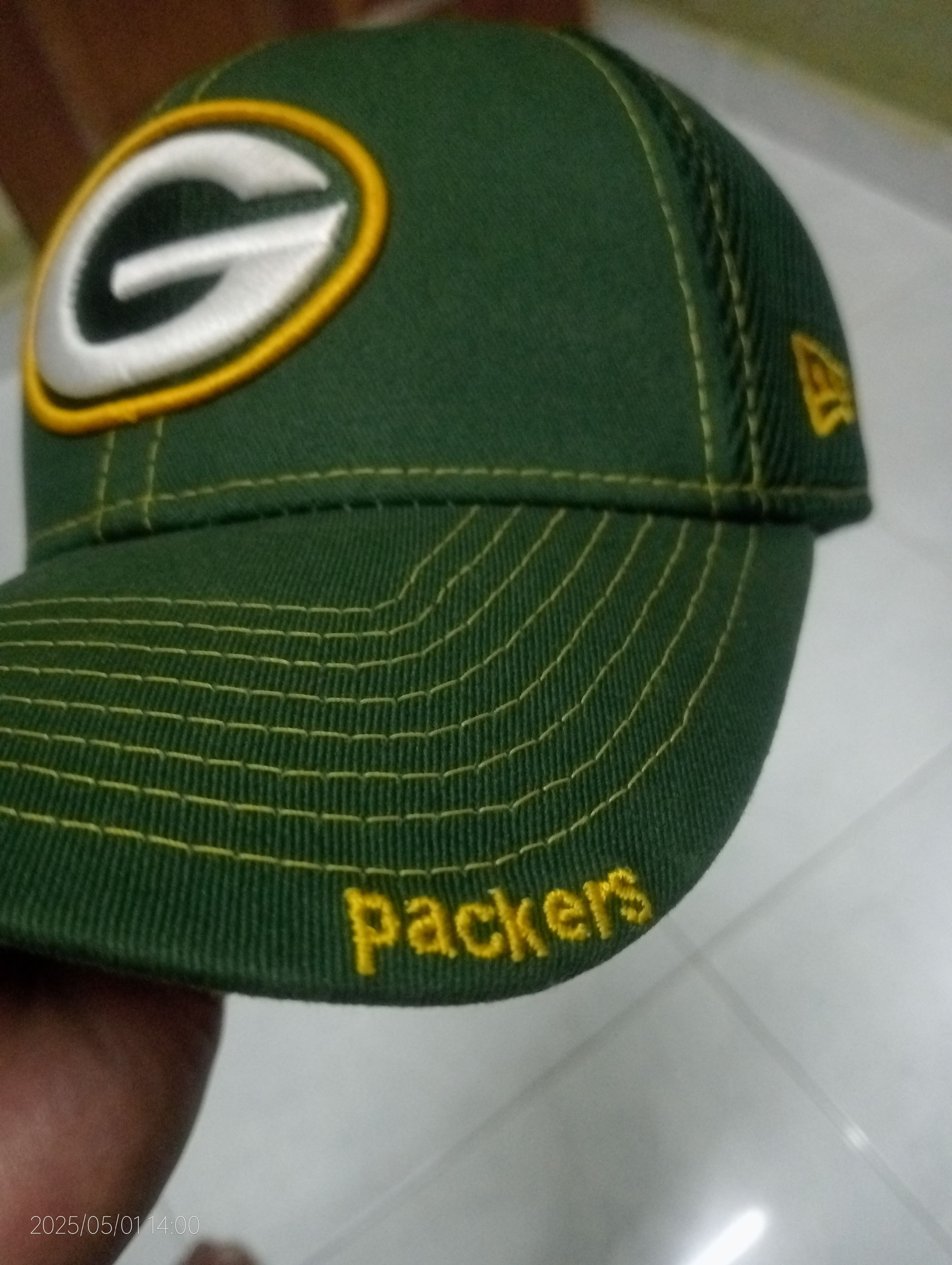 NFL × New Era NEW ERA 39THIRTY NFL Green Bay Packers Small Medium Hat Size ONE SIZE - 9 Thumbnail