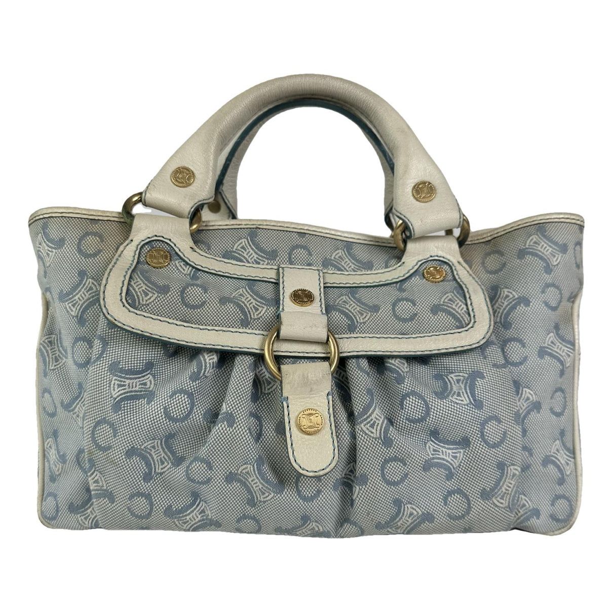 Celine Boogie Blue Cotton Handbag Size ONE SIZE - 1 Thumbnail