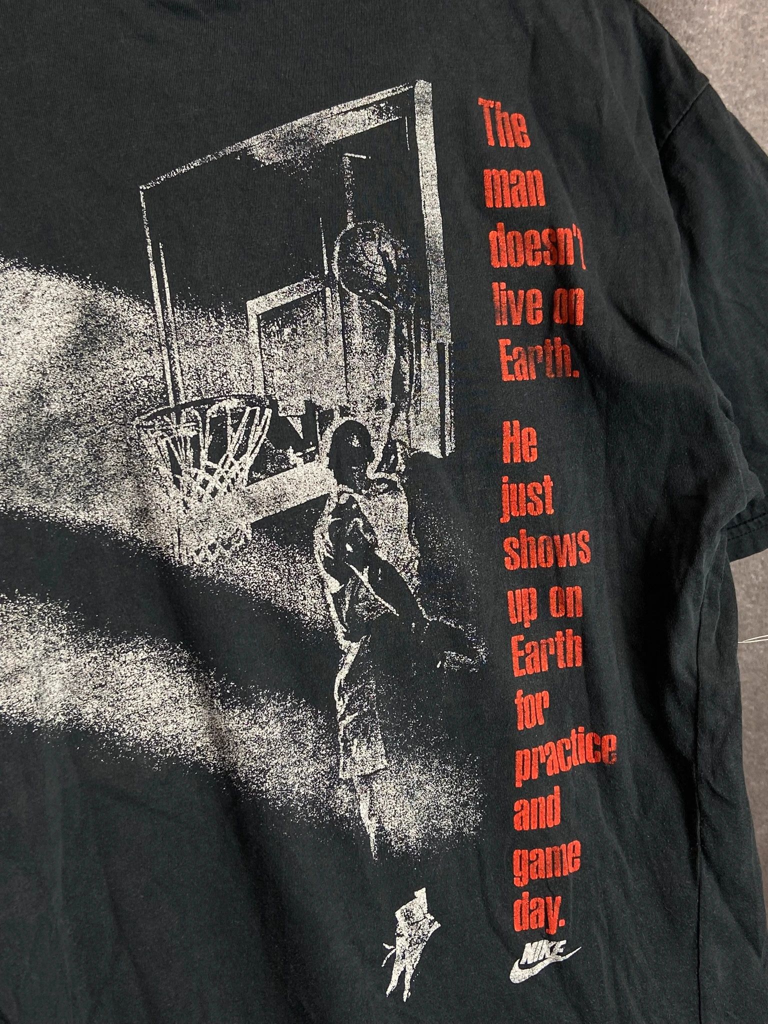 Nike 1987 Jordan Nike Double-Sided Tee – Vintage M Black Size US M / EU 48-50 / 2 - 2 Thumbnail