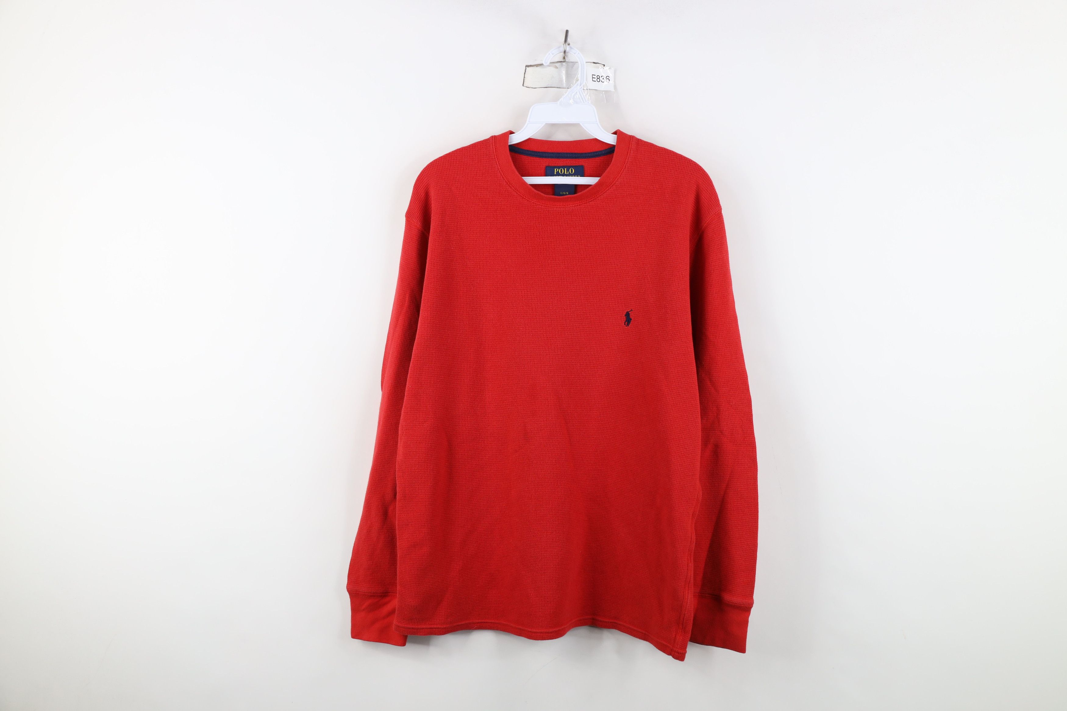 Ralph Lauren Vintage Ralph Lauren Thermal Waffle Knit Long Sleeve T-Shirt Size US L / EU 52-54 / 3 - 1 Thumbnail