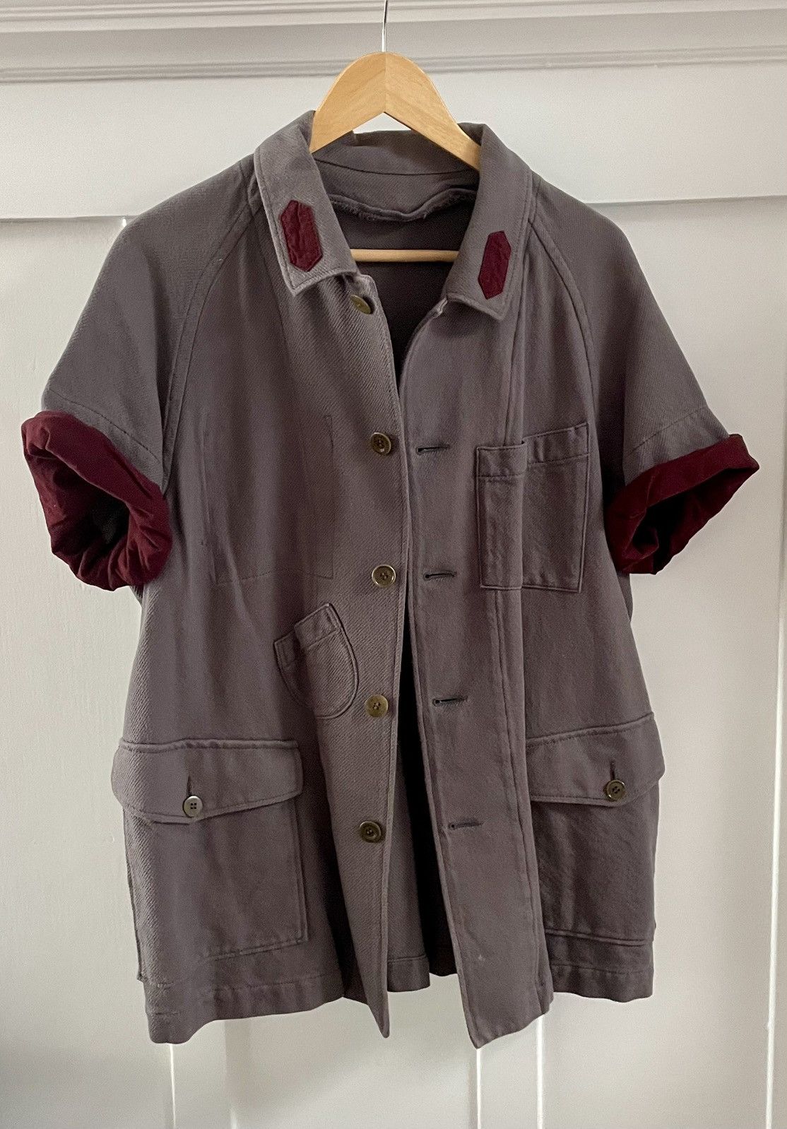 Undercover Undercover grey short sleeves military inspired shirt japanM Size US M / EU 48-50 / 2 - 6 Thumbnail