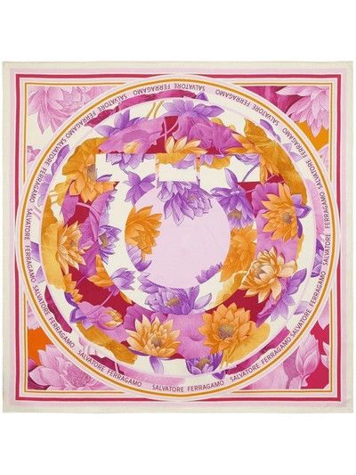 Salvatore Ferragamo o1s1rm1024 Size: 90x90 Cm / Scarf in Multicolor Size ONE SIZE - 1 Thumbnail