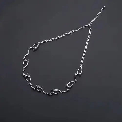 High Sport × Jewelry Tribal Chrome Chain Silver Goth Vibe Necklace Size ONE SIZE - 2 Thumbnail