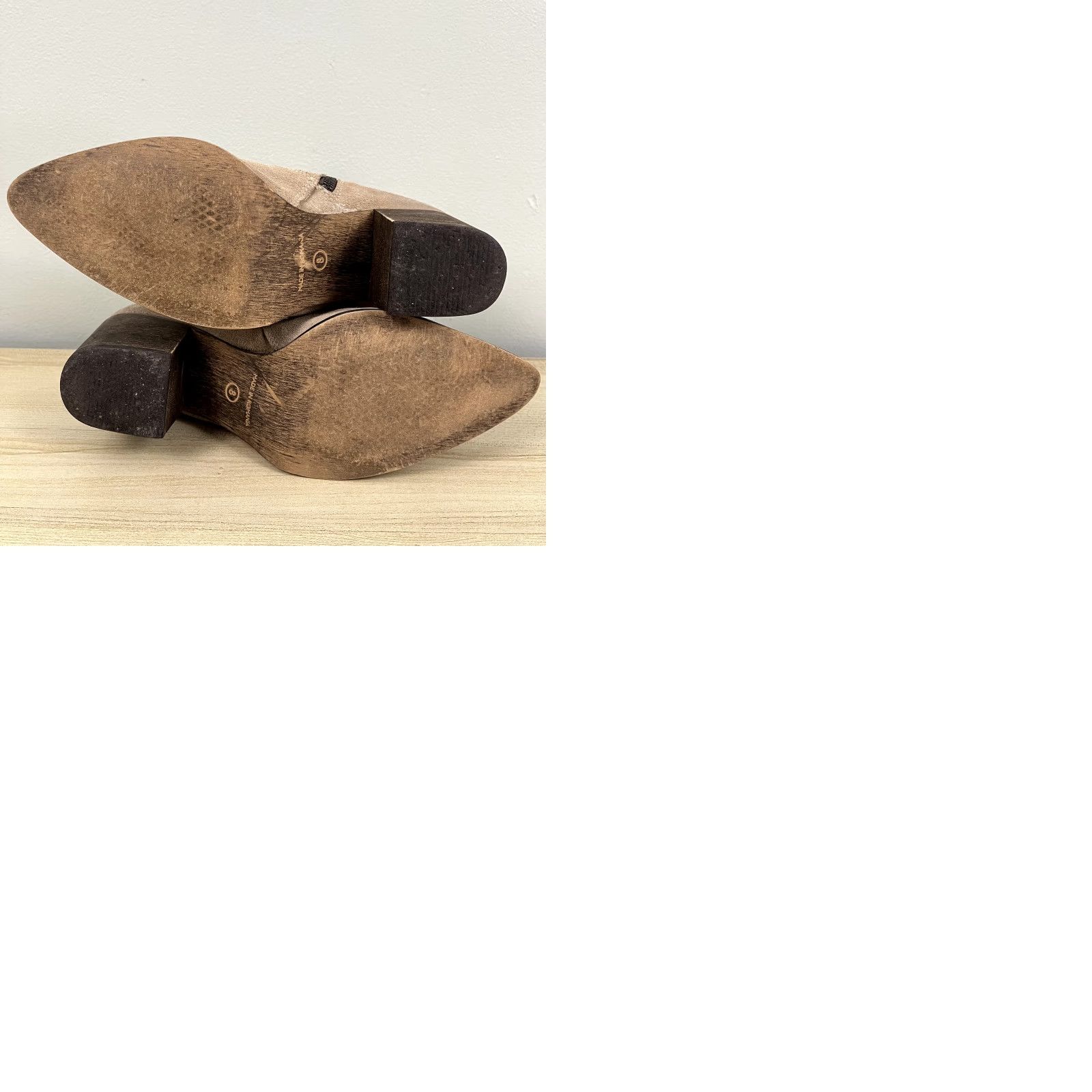 FREEBIRD FREEBIRD Boots Womens Size 8 Brown Leather Double Zip Ankle Booties Heels Size US 8 / IT 38 - 9 Thumbnail