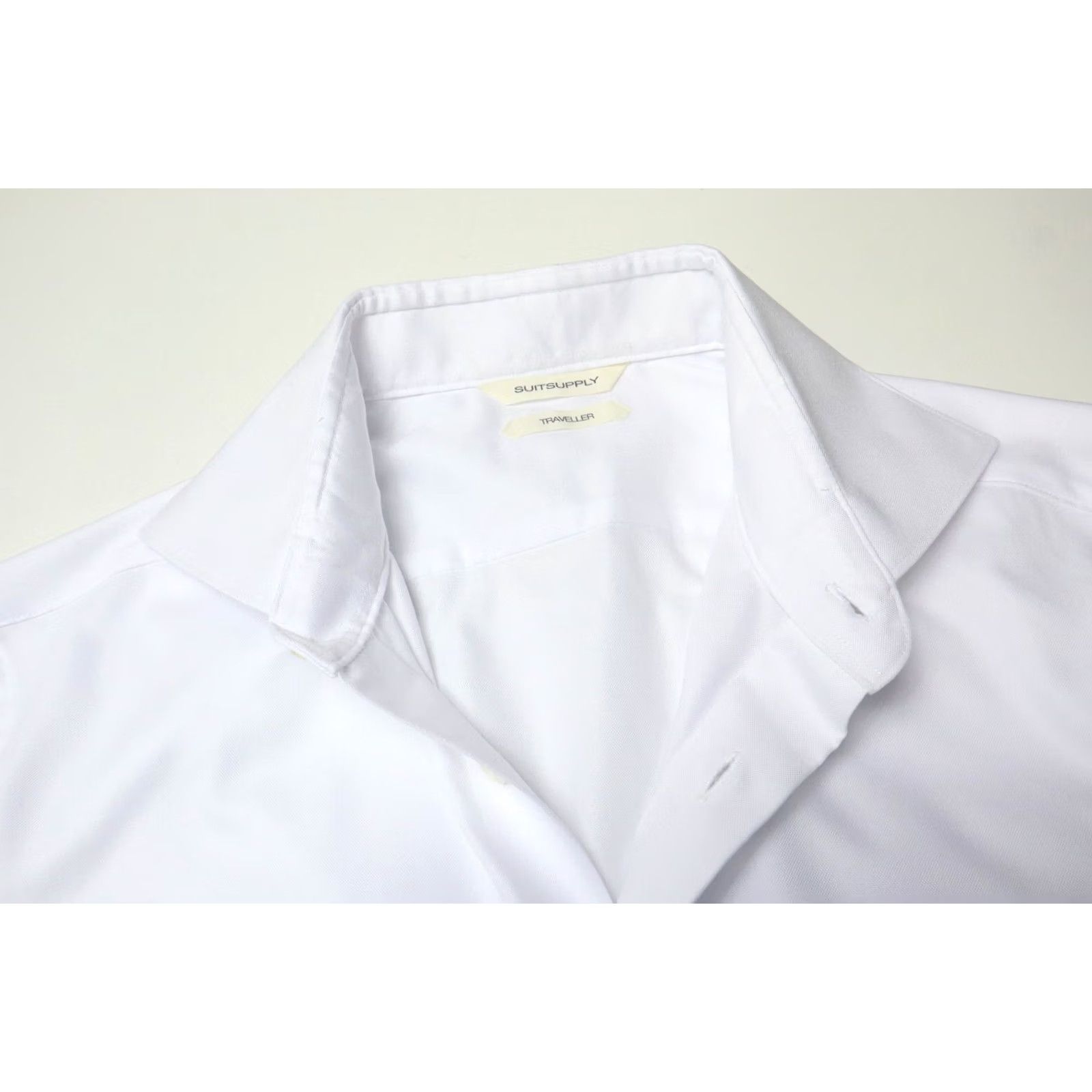 Suitsupply Suitsupply Traveller Extra Slim Fit Formal Shirt Men's 39-L White Collared Shirt Size 40R - 4 Thumbnail