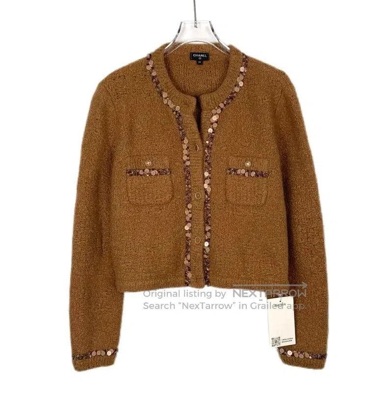 Chanel Chanel Camel Cashmere Women's Jacket . Size M / US 6-8 / IT 42-44 - 1 Thumbnail