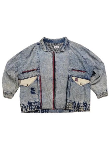 Japanese Brand × Vintage VINTAGE DENIM JACKET BAGGY STYLE Size XL / US 12-14 / IT 48-50 - 1 Thumbnail