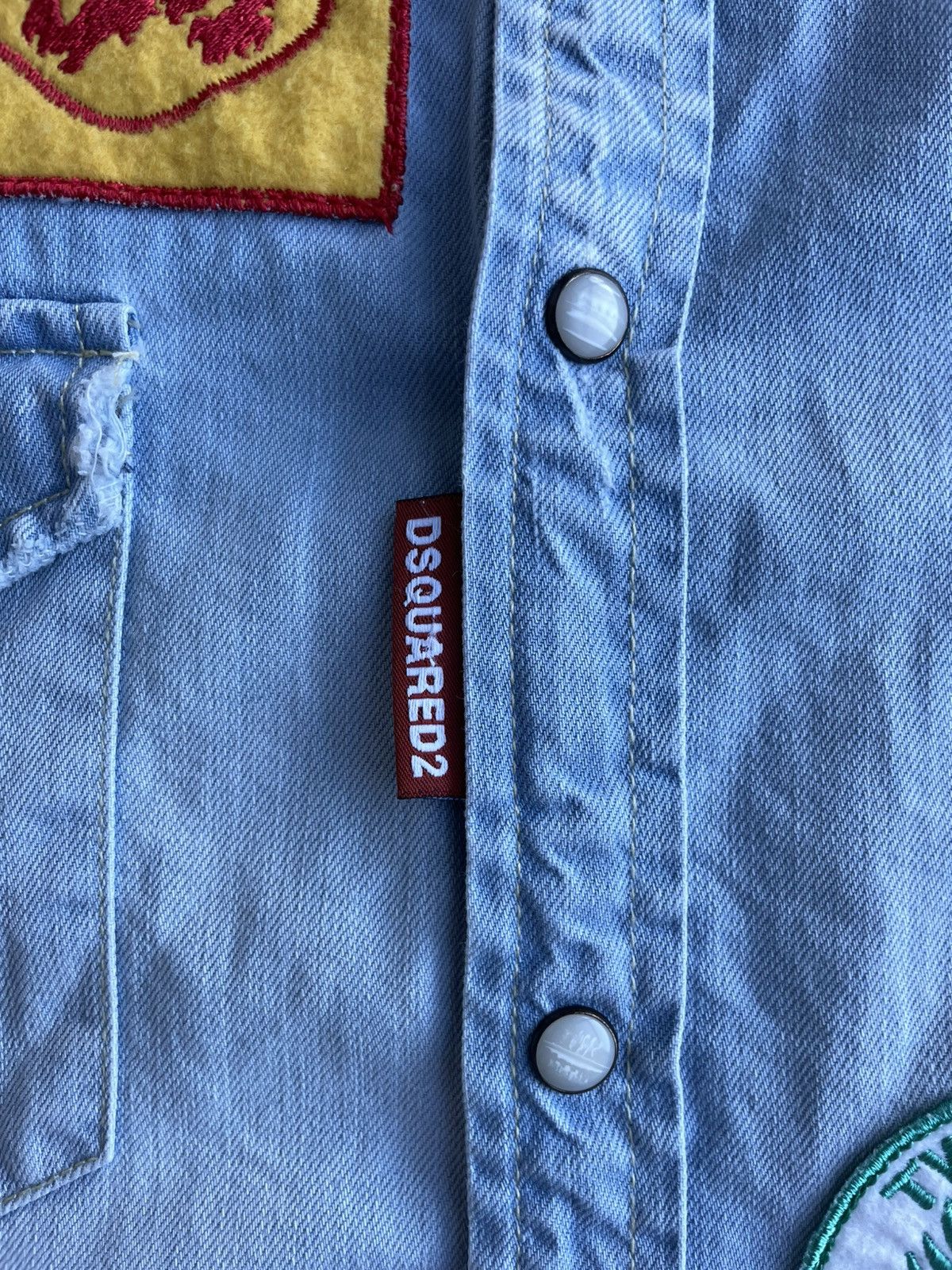 Dsquared2 Dsquared2 Denim Sleeveless Shirt Size US L / EU 52-54 / 3 - 5 Thumbnail