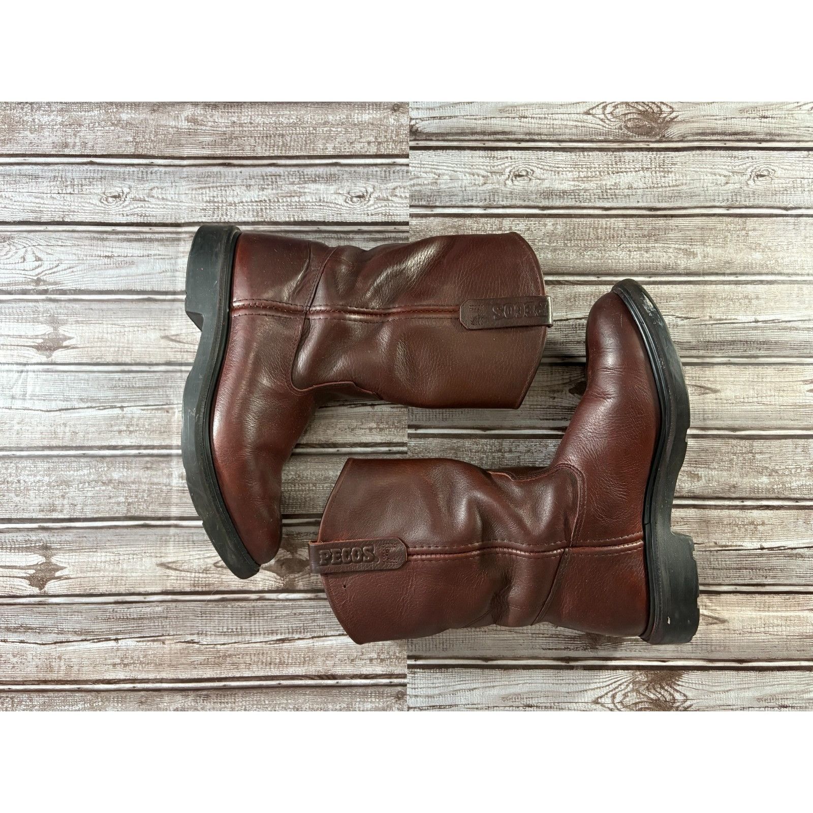 Red Wing Red Wing Pecos 1132 Supersole Leather Motorcycle Boots Sz 8. Size US 8.5 / EU 41-42 - 6 Thumbnail