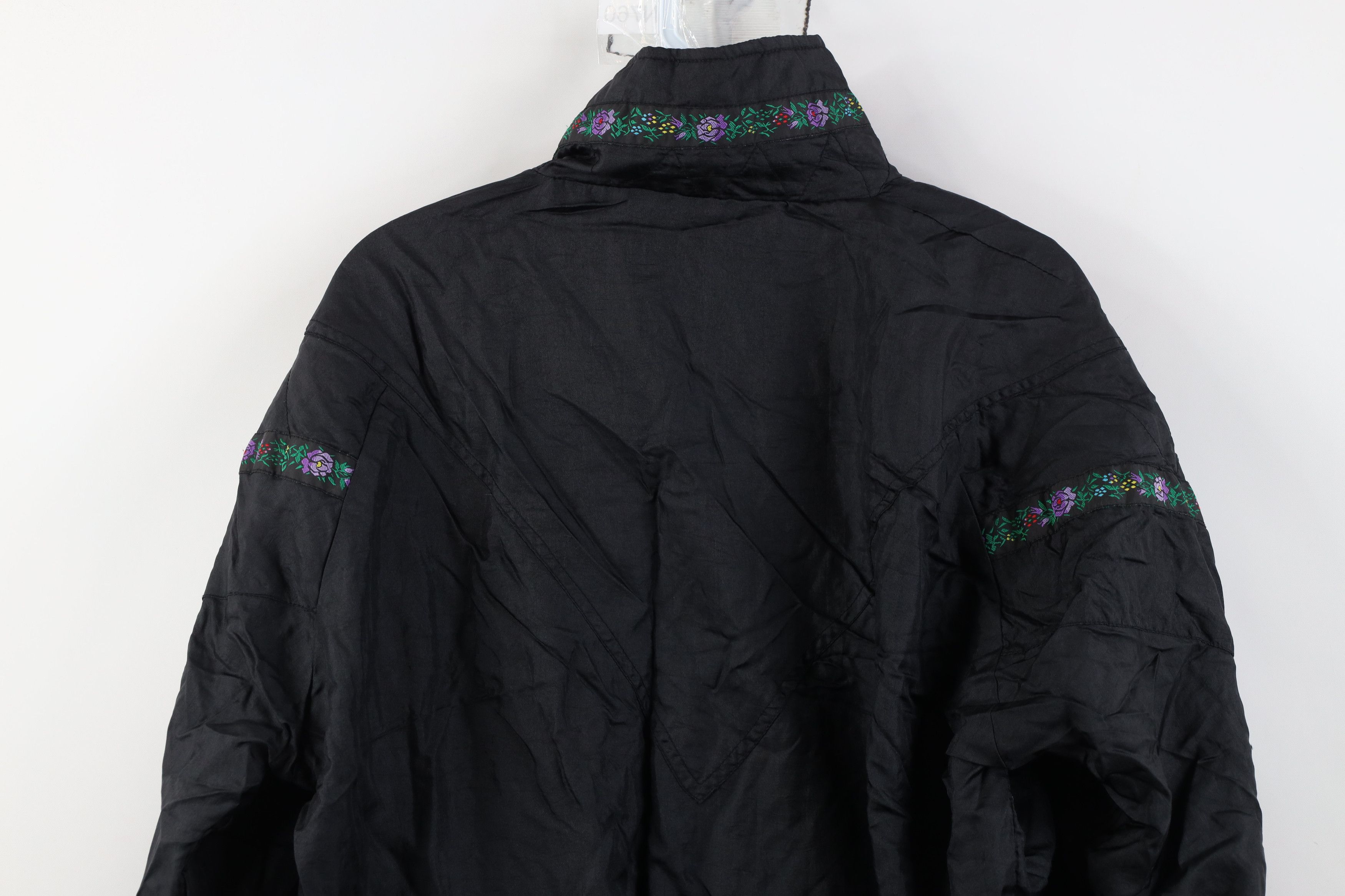 Vintage Vintage 90s Streetwear Flower Floral Windbreaker Jacket Size M / US 6-8 / IT 42-44 - 14 Thumbnail