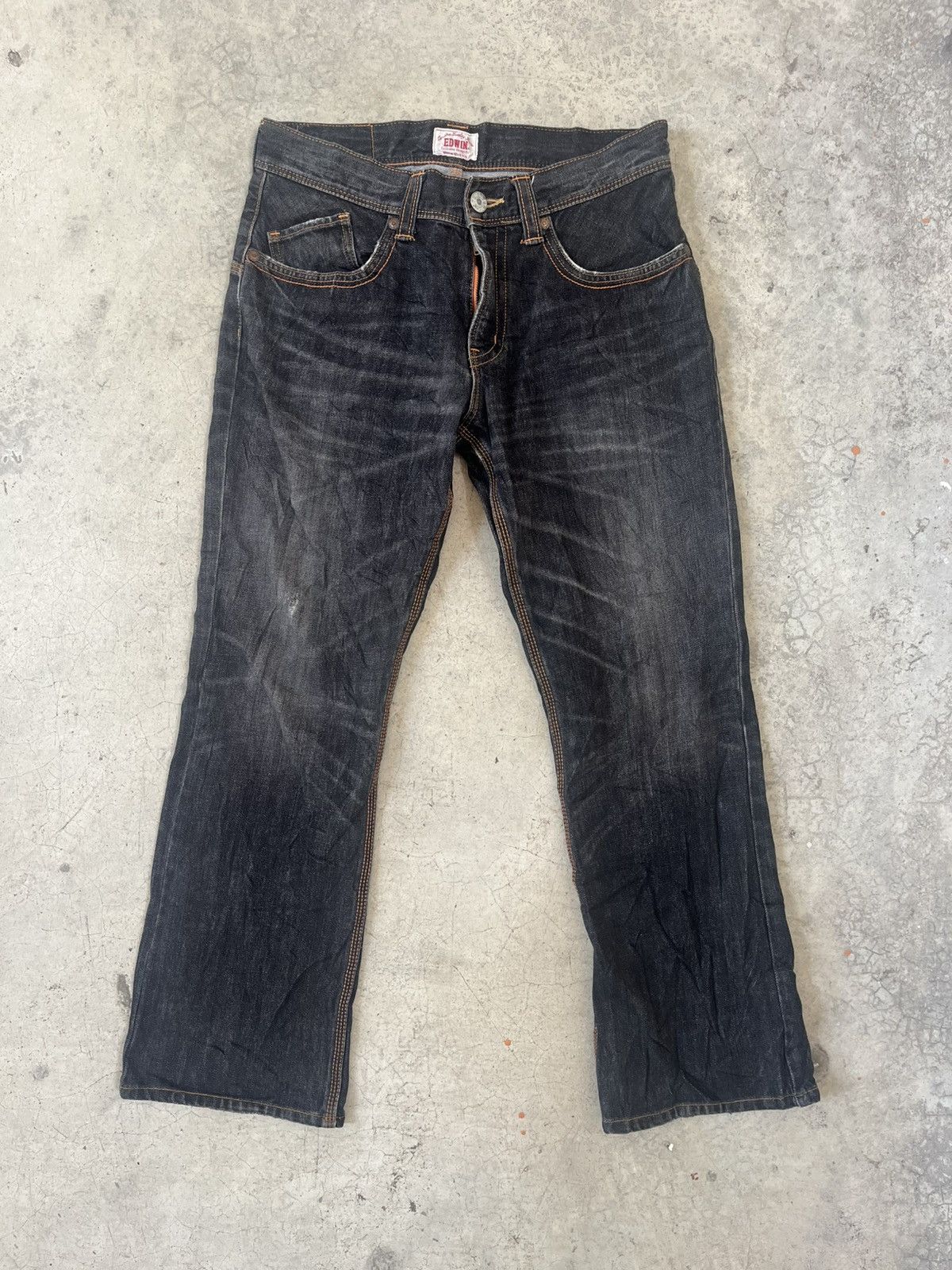 Edwin Edwin Flare Distressed Clawmark faded Vintage Pants Size US 34 / EU 50 - 3 Thumbnail