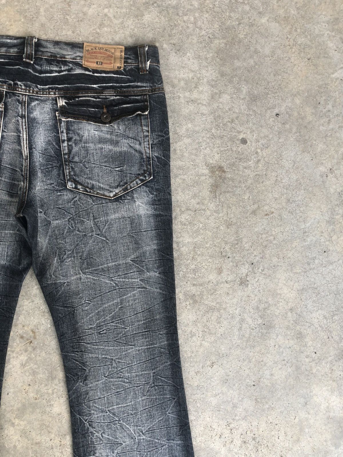 If Six Was Nine Japanese Black ant Flared Jeans Distressed Jeans Size US 38 / EU 54 - 10 Thumbnail