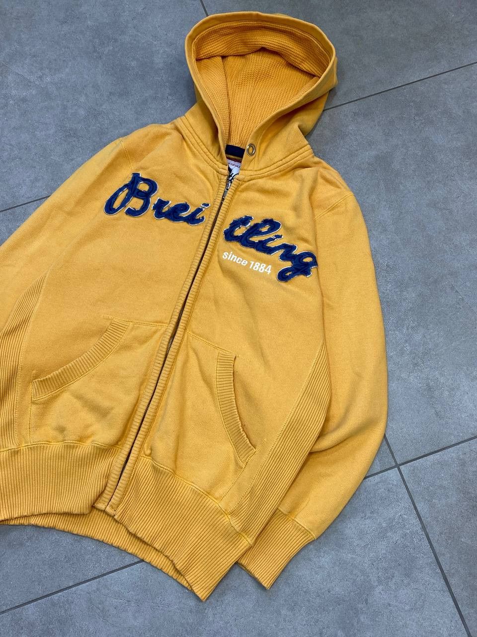 Breitling Vintage Breitling Destroyed Fleece Big Logo Zip Hoodie Size US M / EU 48-50 / 2 - 5 Thumbnail
