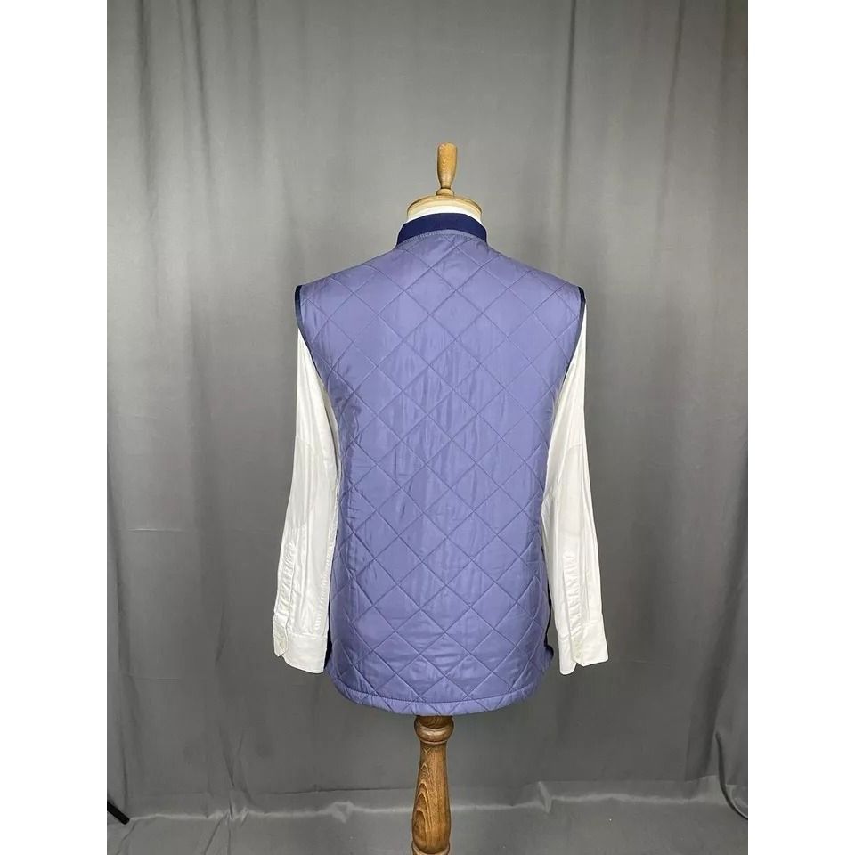 Barbour MINT! Barbour Eskdale Men's Blue Quilted Vest Size L Size US L / EU 52-54 / 3 - 5 Thumbnail