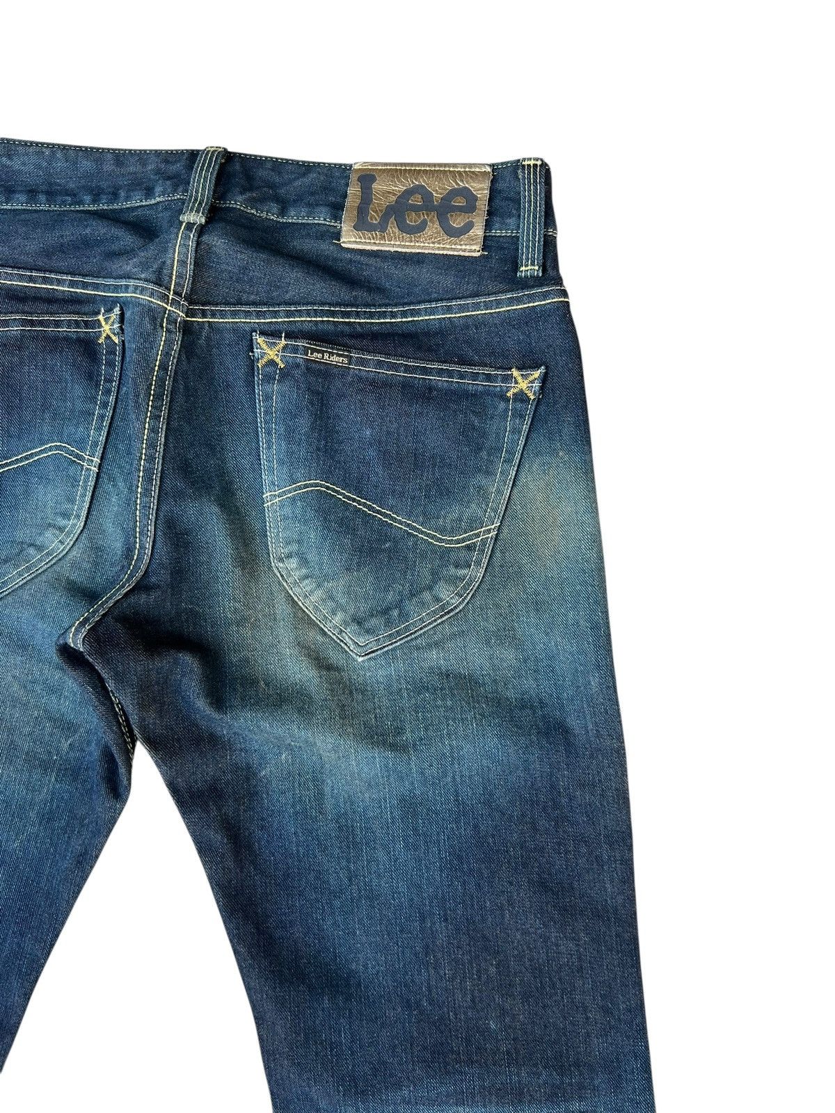 Lee Vintage Y2K Lee Riders Gold Label Mud Wash Denim Flare Jeans Size US 30 / EU 46 - 19 Thumbnail