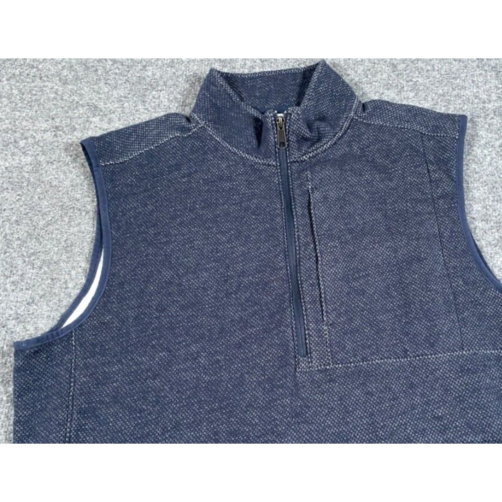 All Blues Duluth Trading Co. Zip Vest Adult Large Tall Blue Cotton Outdoor Workwear Mens Size US L / EU 52-54 / 3 - 5 Thumbnail