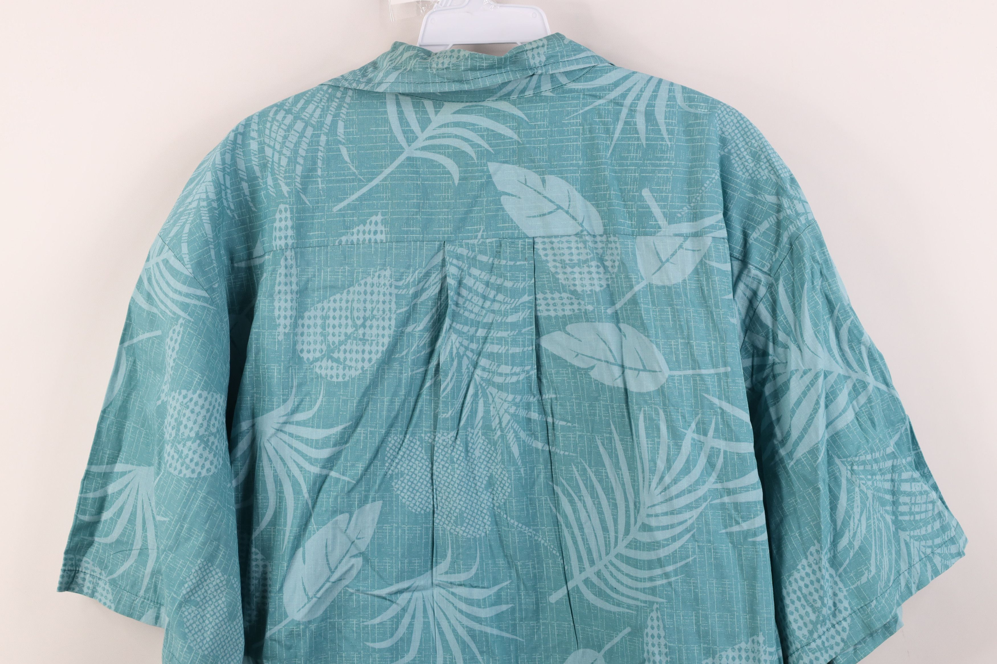 Vintage Vintage 90s Streetwear Leaf Beach Luau Hawaiian Button Shirt Size US XL / EU 56 / 4 - 12 Thumbnail