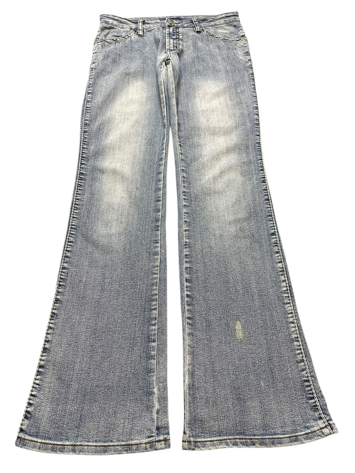 Hysteric Glamour Vintage Japanese Brand Blue Faded Wash Style Flare Jeans Size US 32 / EU 48 - 1 Thumbnail