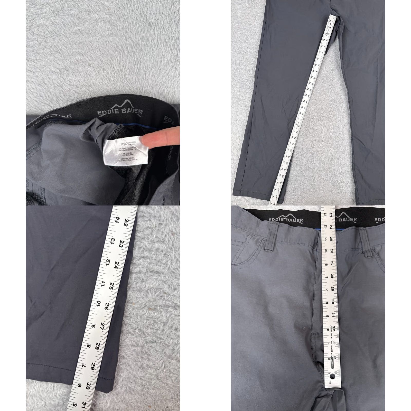 Eddie Bauer Eddie Bauer Travex Pants Men 38 Gray Straight Leg Nylon Blend Fishing Hiking Camp 38x32 Size US 38 / EU 54 - 8 Thumbnail