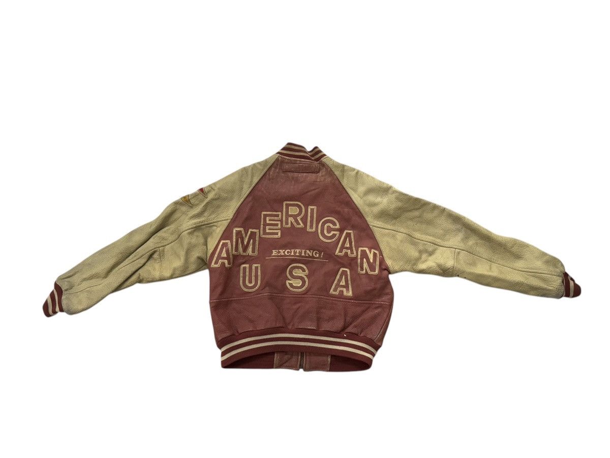 Kadoya VINTAGE VARSITY LEATHER JACKET MAKE AMERICAN GREAT AGAIN Size US M / EU 48-50 / 2 - 5 Thumbnail