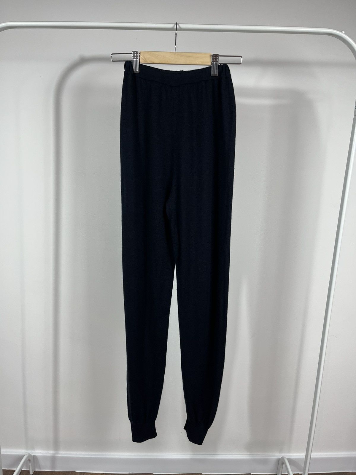 Brunello Cucinelli Brunello Cucinelli Women’s Dark Navy Wool Silk Angora Pants Size 32" / US 10 / IT 46 - 1 Thumbnail