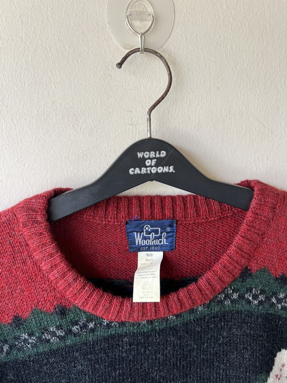 Woolrich Woolen Mills Vintage 90s Woolrich 100% Wool Knitwear Sweater Size US L / EU 52-54 / 3 - 7 Thumbnail