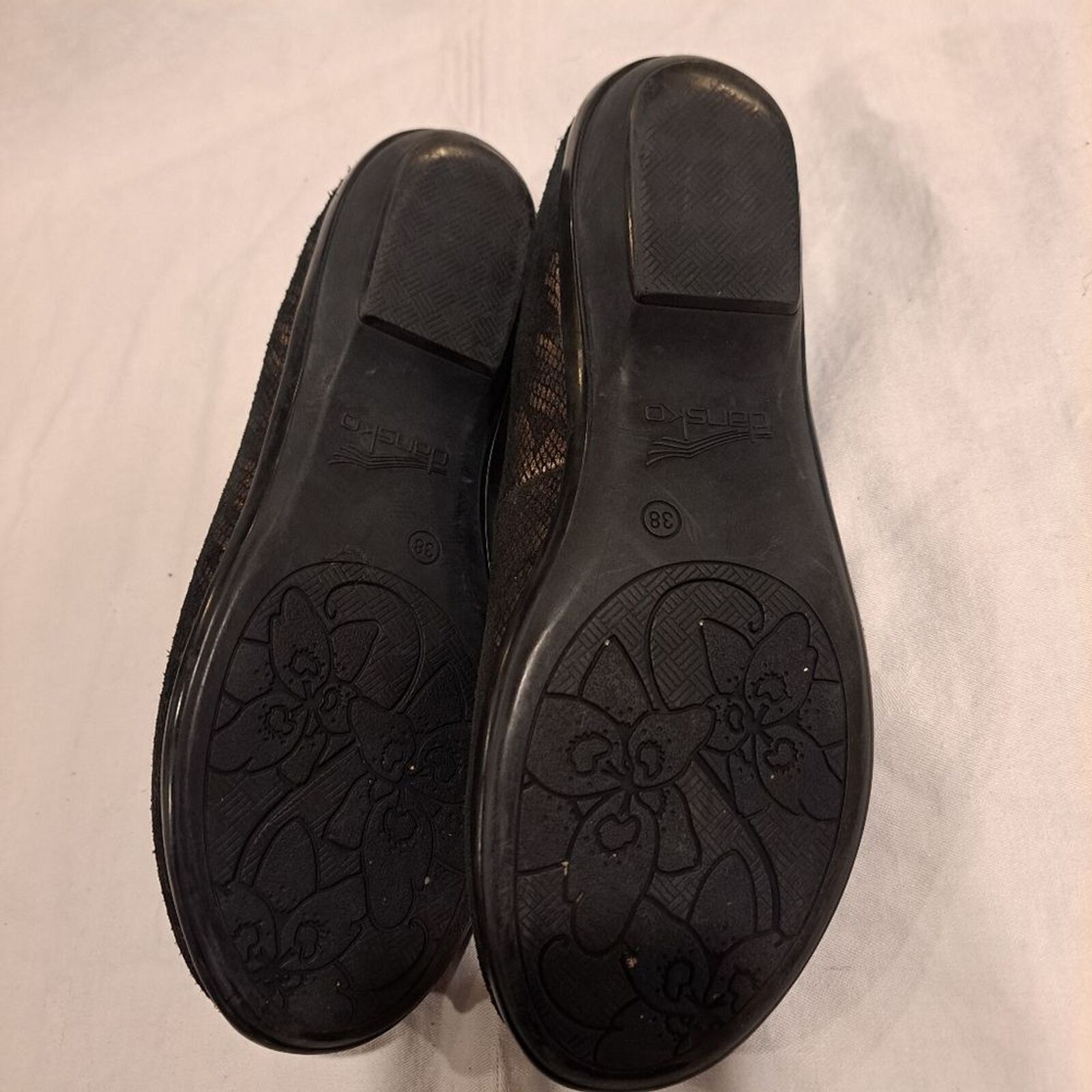 Dansko Dansko black leather slip-on loafers lace design size US 7.5 Size US 7.5 / IT 37.5 - 6 Thumbnail