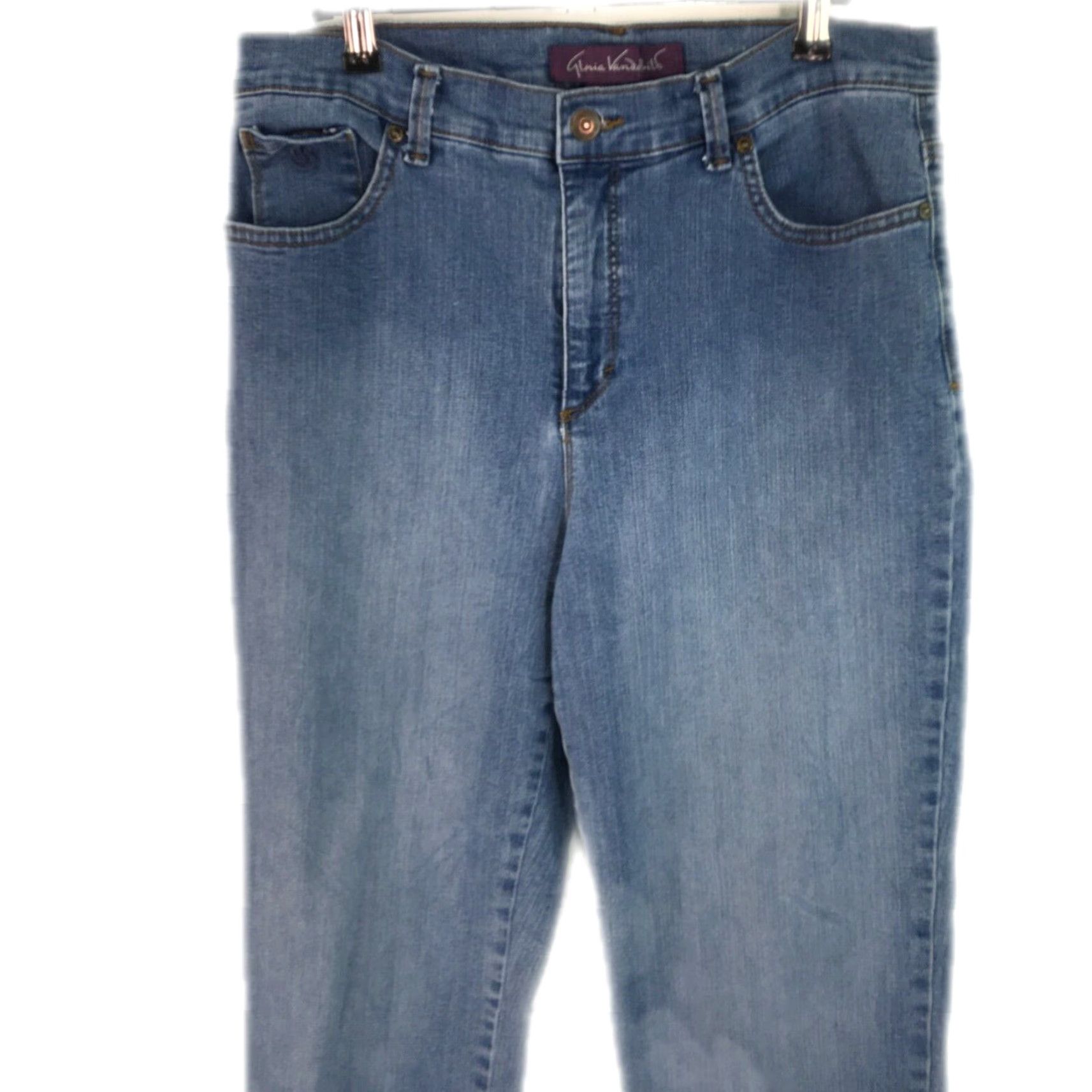 Gloria Vanderbilt Gloria Vanderbilt Amanda Denim Jeans Womens Size 12 Straight Blue 34X30 Size 34" / US 12 / IT 48 - 3 Thumbnail