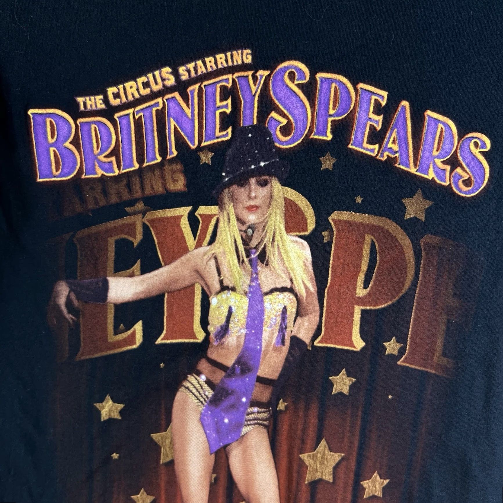 Anvil Britney Spears Circus Tour T-Shirt Adult Size S Black Size US S / EU 44-46 / 1 - 3 Thumbnail