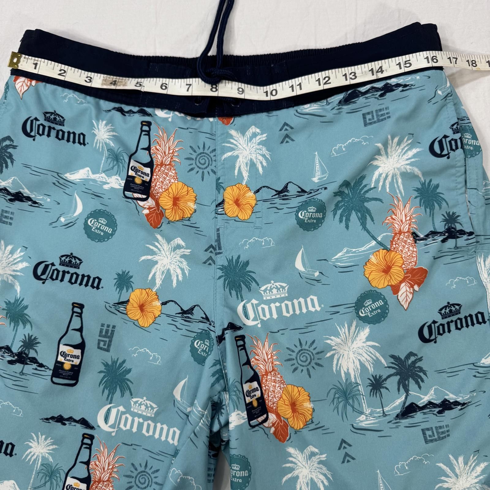 Other Corona Beer Swim Trunks Men's Large Board Shorts Mesh Size US 34 / EU 50 - 9 Thumbnail
