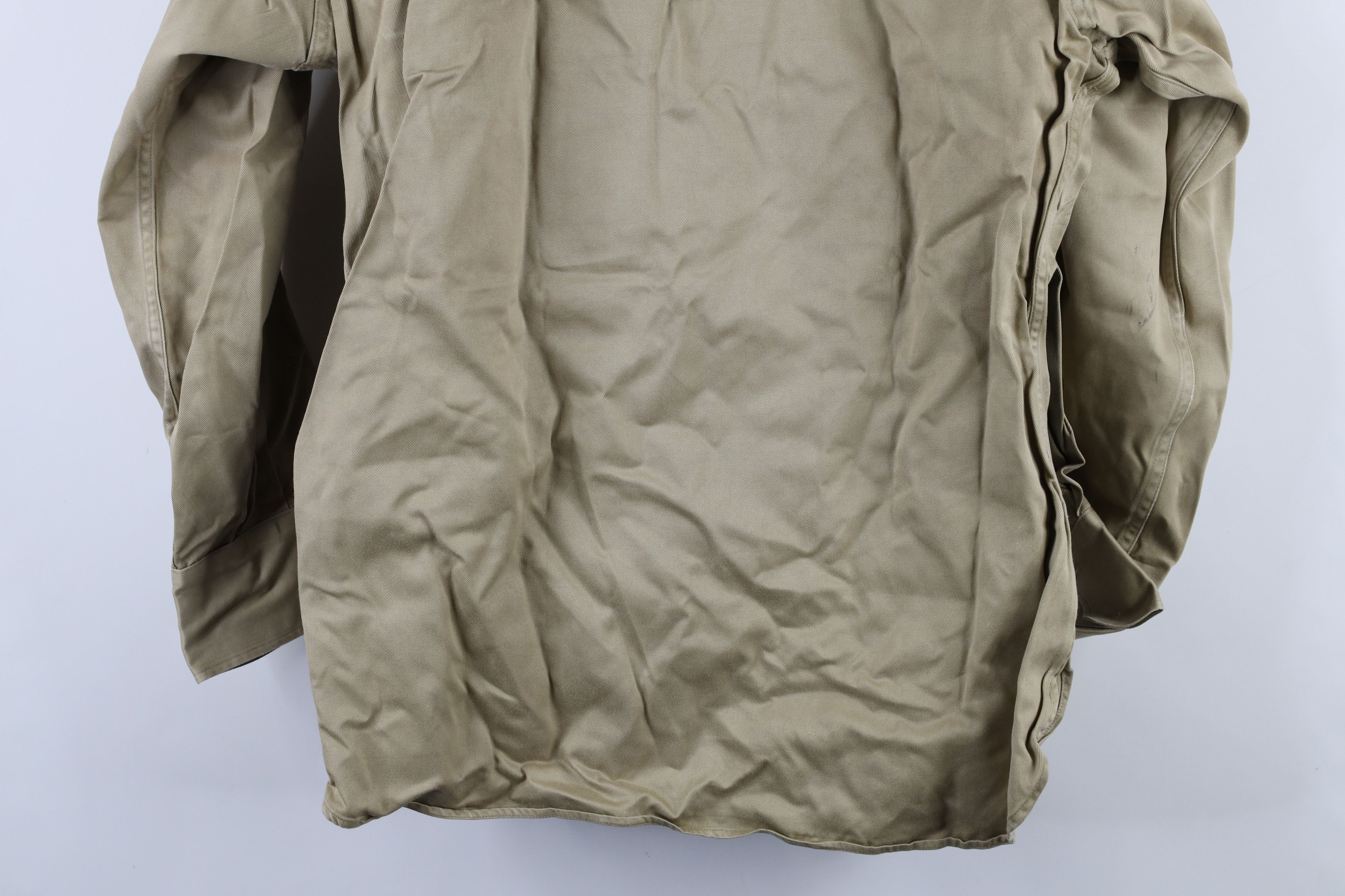 Vintage Vintage 50s Korean War Field Combat Fatigue Shirt Khaki USA Size US M / EU 48-50 / 2 - 16 Thumbnail