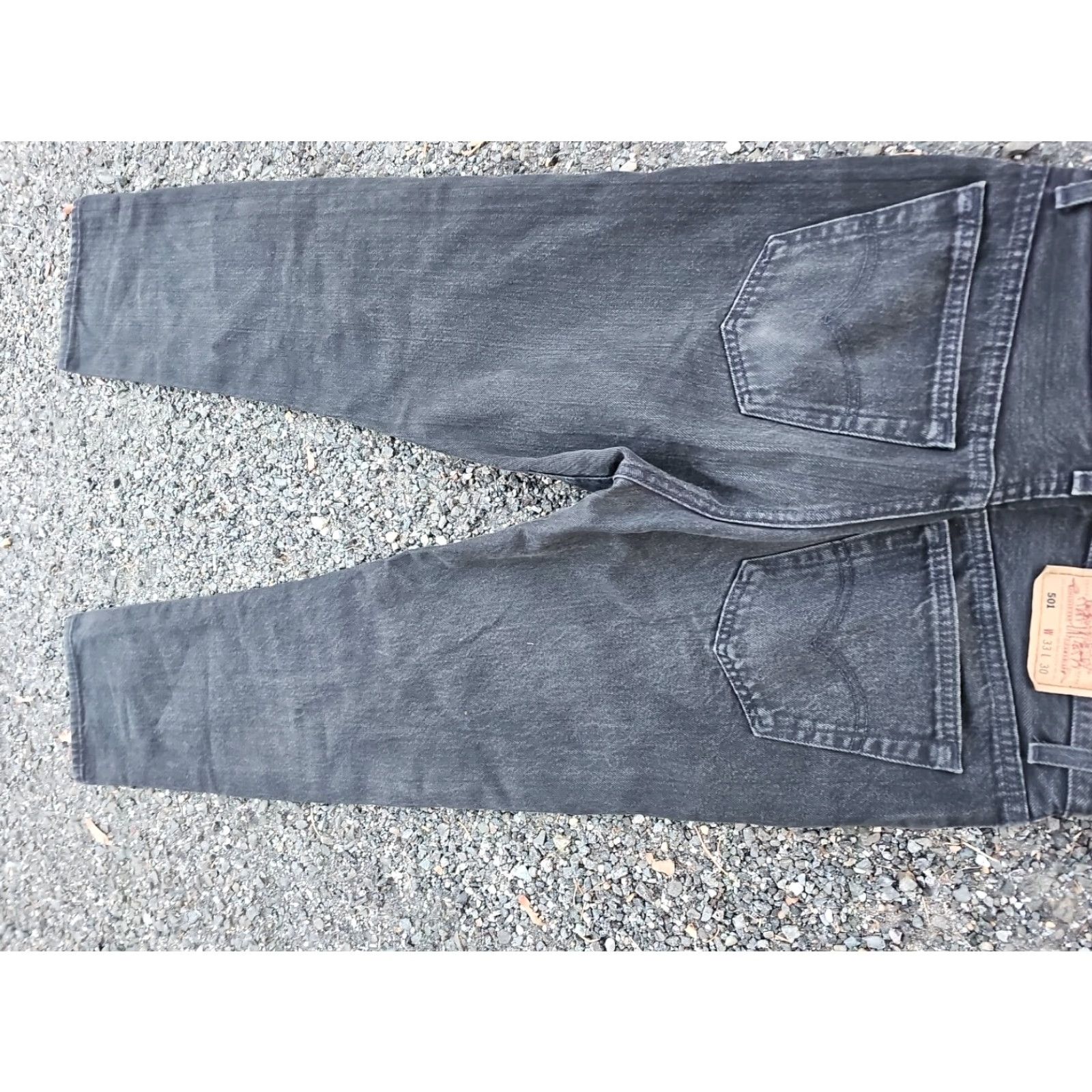 Levi's VINTAGE Levi's 501 Jeans Mens Size 33x30 Black Denim Straight 1990s USA Made Size 33 Inseam 30 Size US 33 - 4 Thumbnail