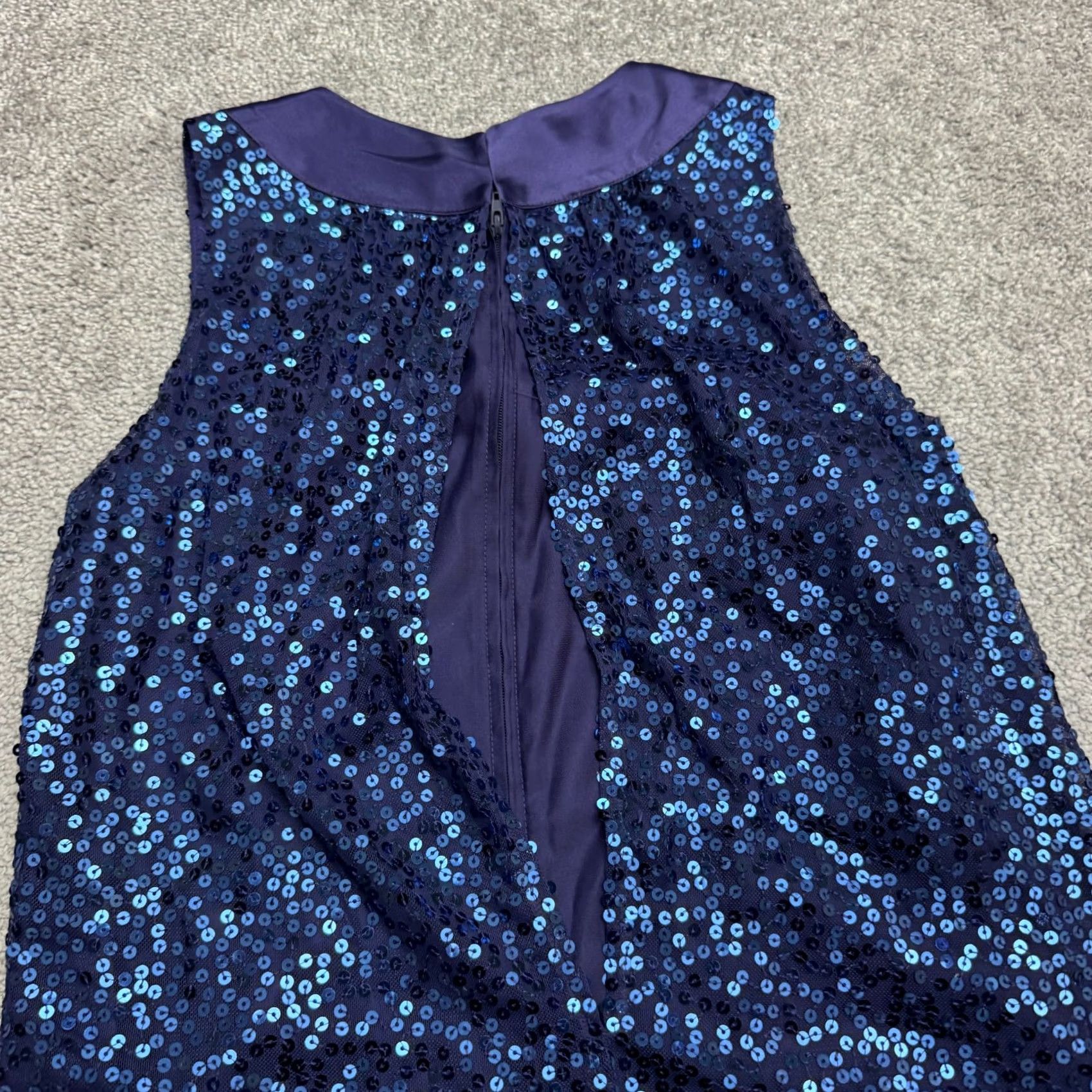 Betsey Johnson Betsey Johnson Satin Evening Sequin Sparkle Shift Dress Women 6 Blue Size M / US 6-8 / IT 42-44 - 4 Thumbnail
