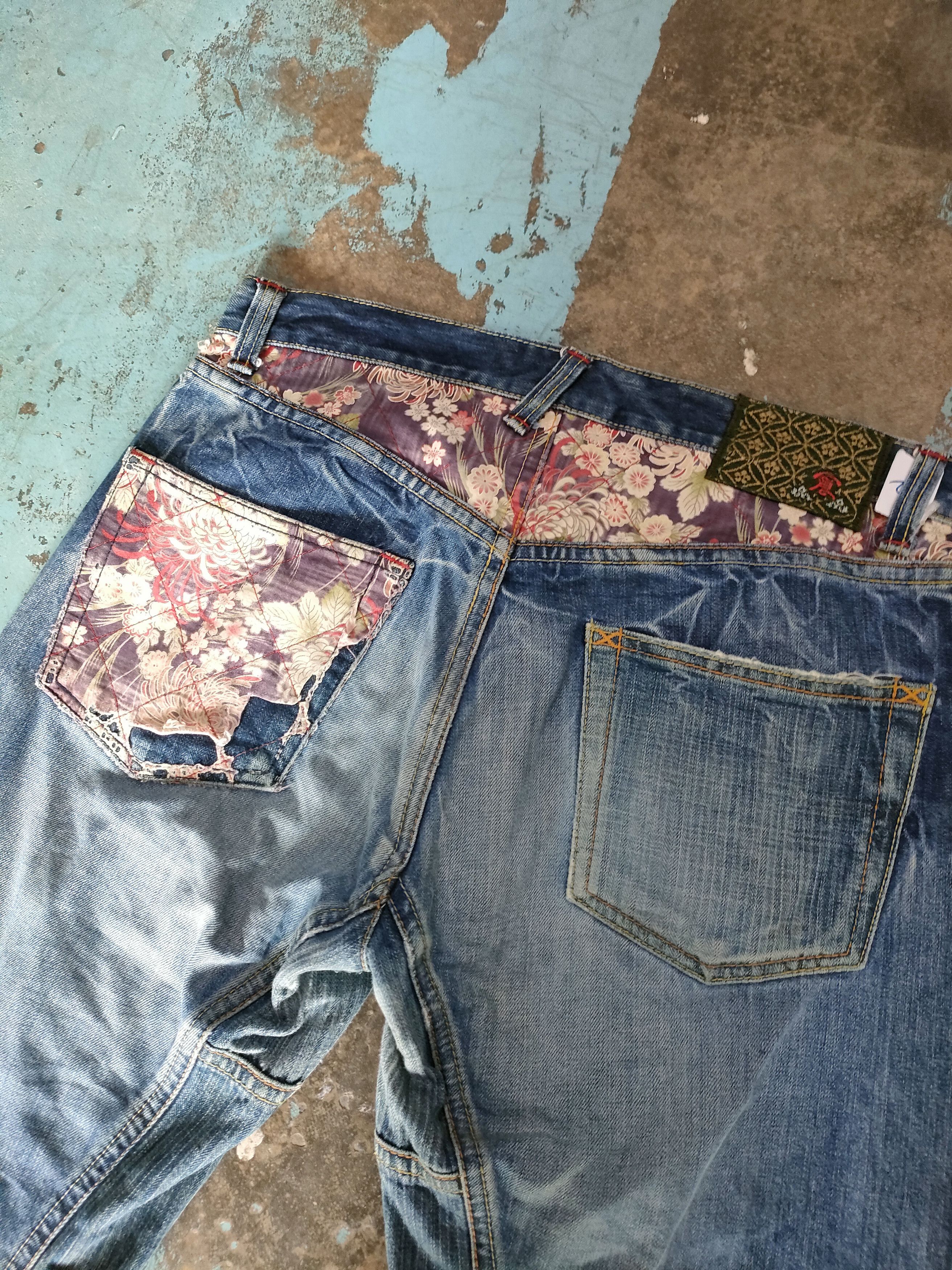 Eternal Eternal Japanese Patchwork Style Jeans Size US 33 - 3 Thumbnail