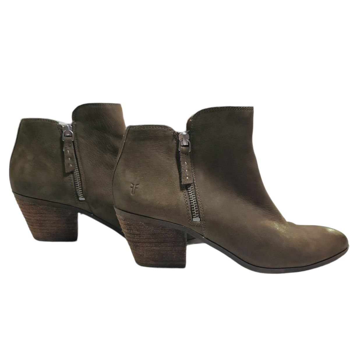 Frye Frye | Judith, Suede Pull on Side Zip Ankle Boots | Size 9 Size US 9 / IT 39 - 1 Thumbnail