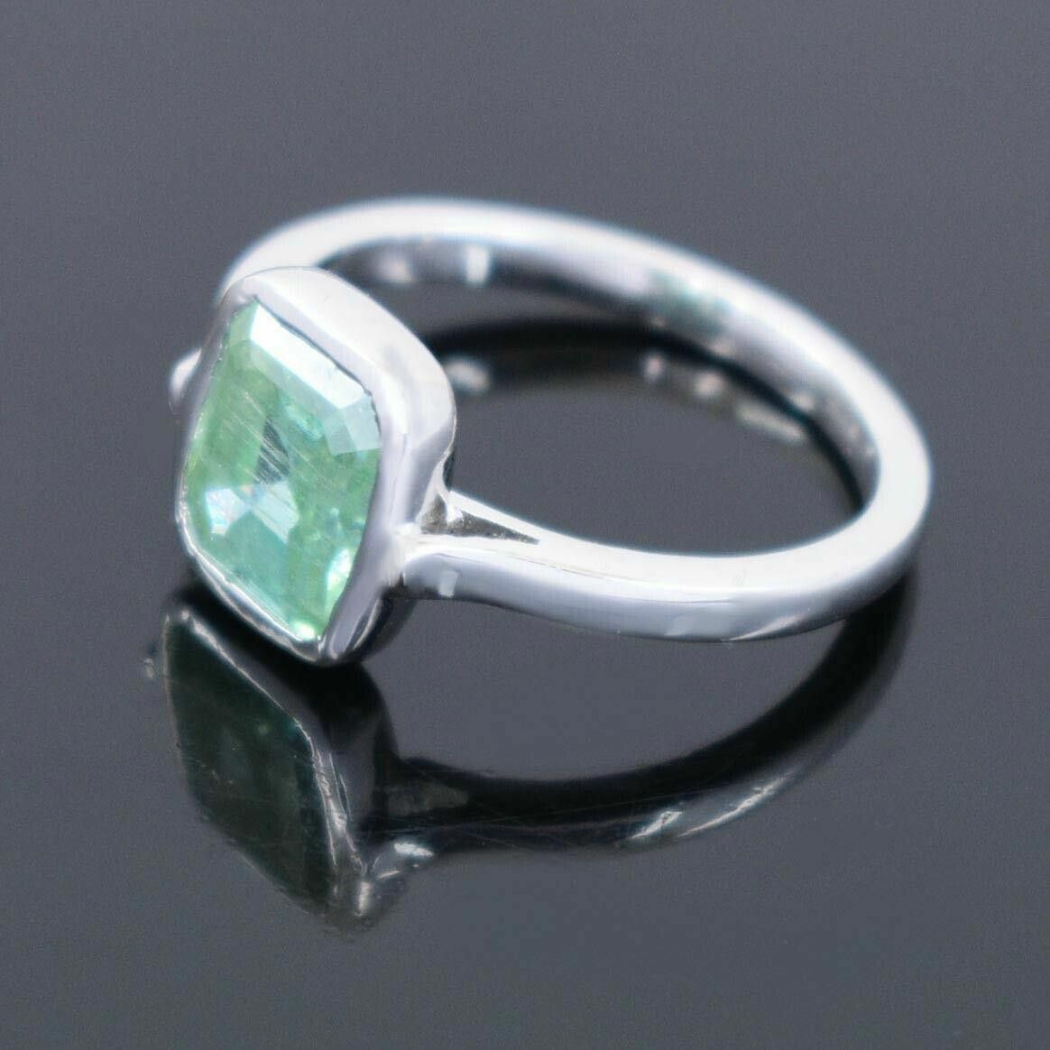 Handmade Hand Made Sterling Silver Blue Diamond Pave Ring 2.10 Cts Size ONE SIZE - 4 Thumbnail