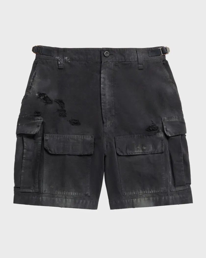 Balenciaga Balenciaga Distressed Cargo Shorts Size US 30 / EU 46 - 1 Thumbnail