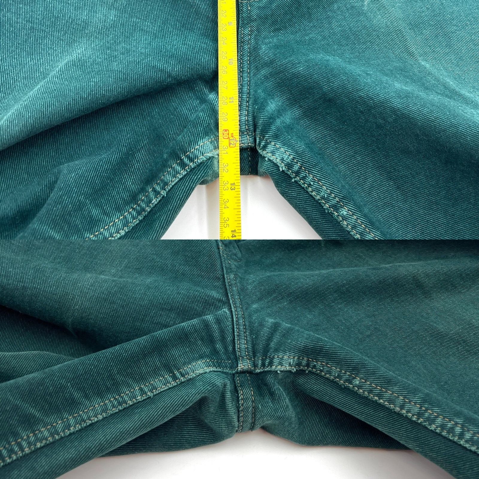 Gap × Vintage Vintage 90s GAP Green Denim Mom Jeans Size 30" / US 8 / IT 44 - 8 Thumbnail