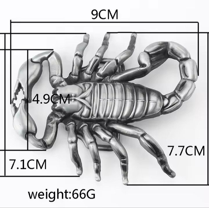 Vintage Silver Scorpion Buckle Belt ( no belt ) Size ONE SIZE - 5 Thumbnail
