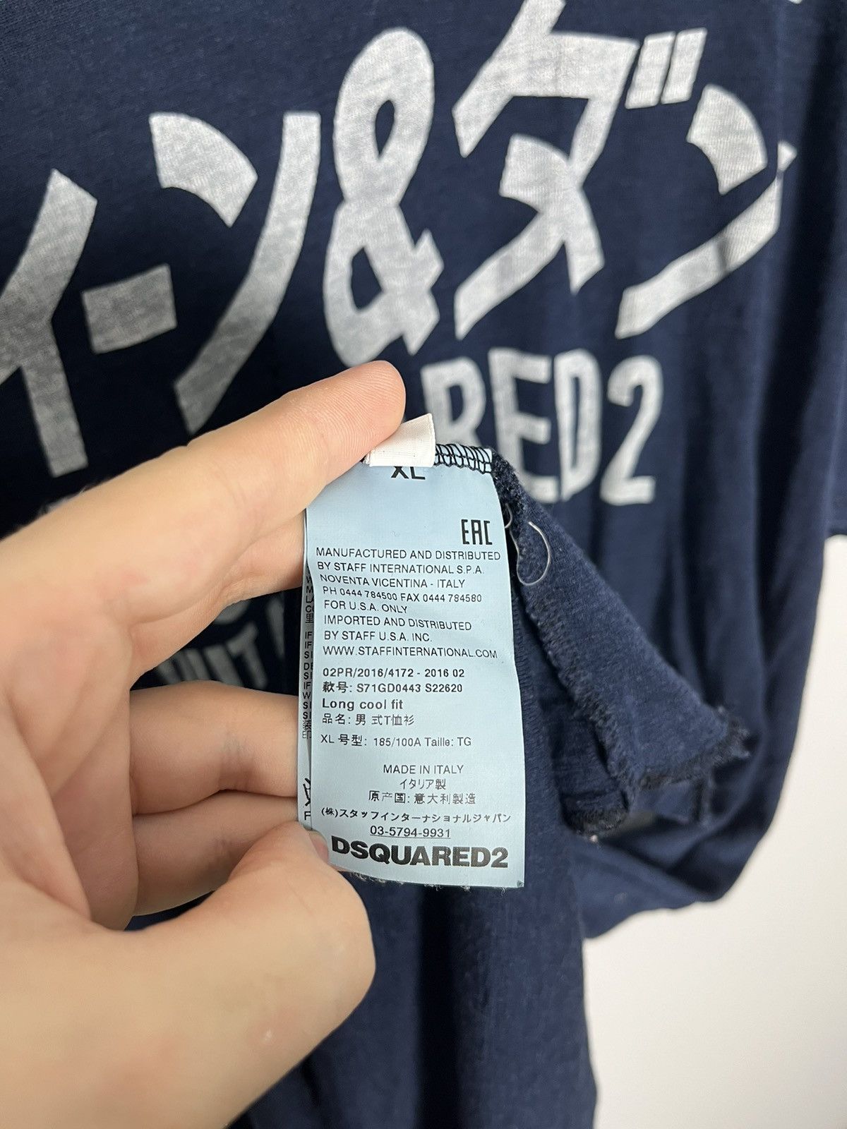 Designer Dsquared2 wool tshirt Size US XL / EU 56 / 4 - 12 Thumbnail