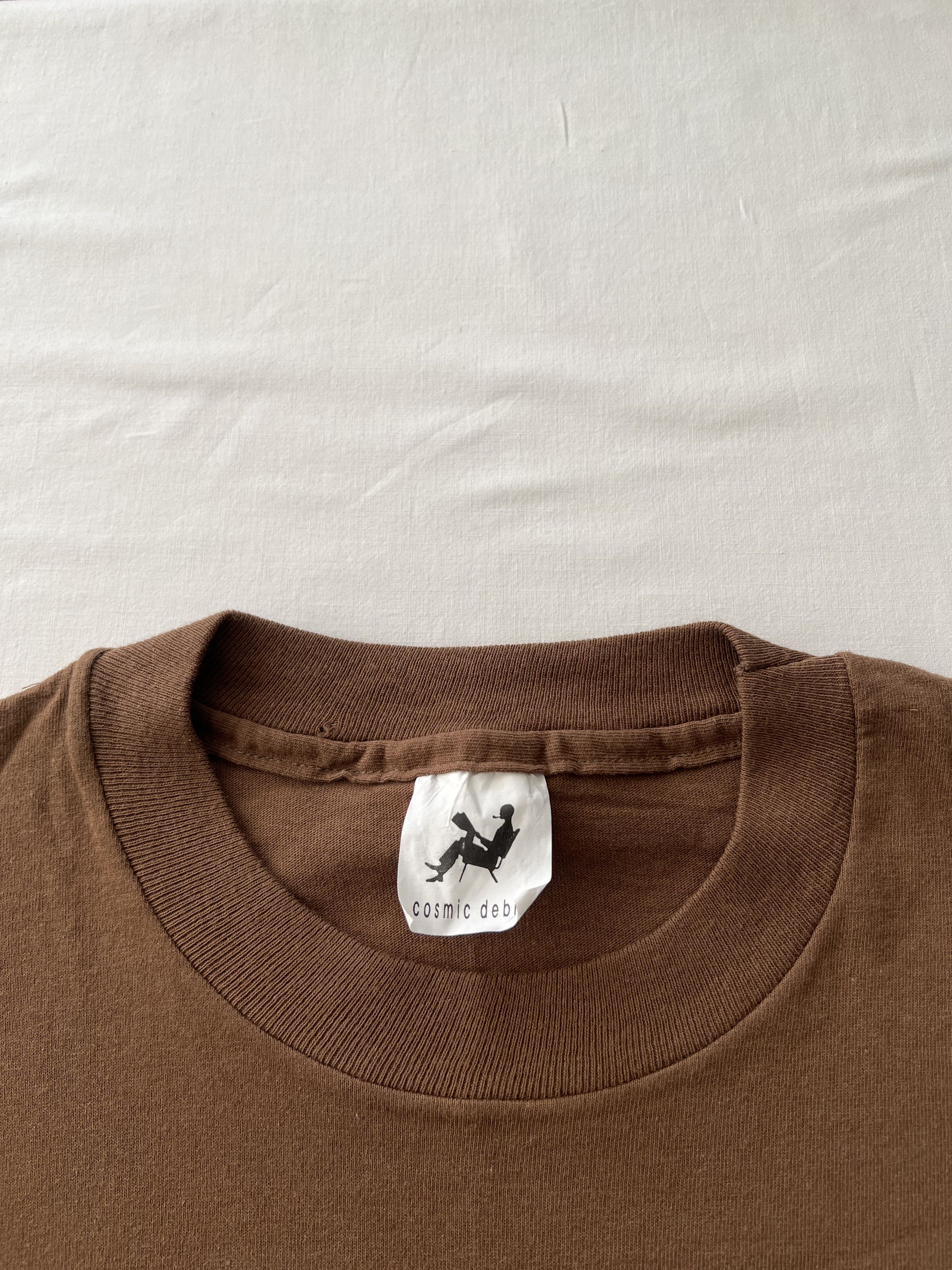 Vintage Vintage 90s Smokin Smoke Humor Comic Brown Tee Size US L / EU 52-54 / 3 - 8 Thumbnail