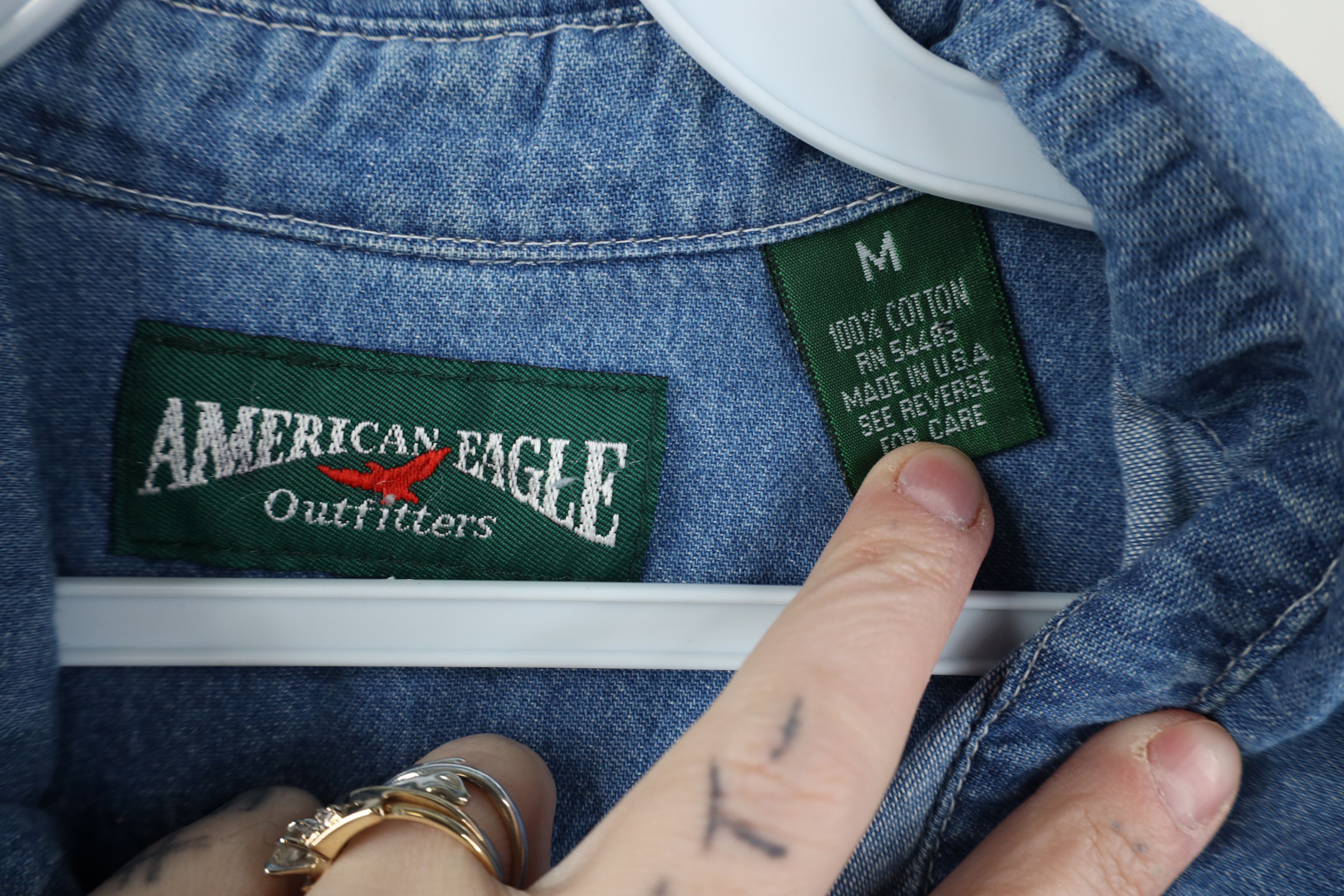American Eagle Outfitters Vintage 90s American Eagle Outfitters Short Sleeve Shirt Size US M / EU 48-50 / 2 - 10 Thumbnail
