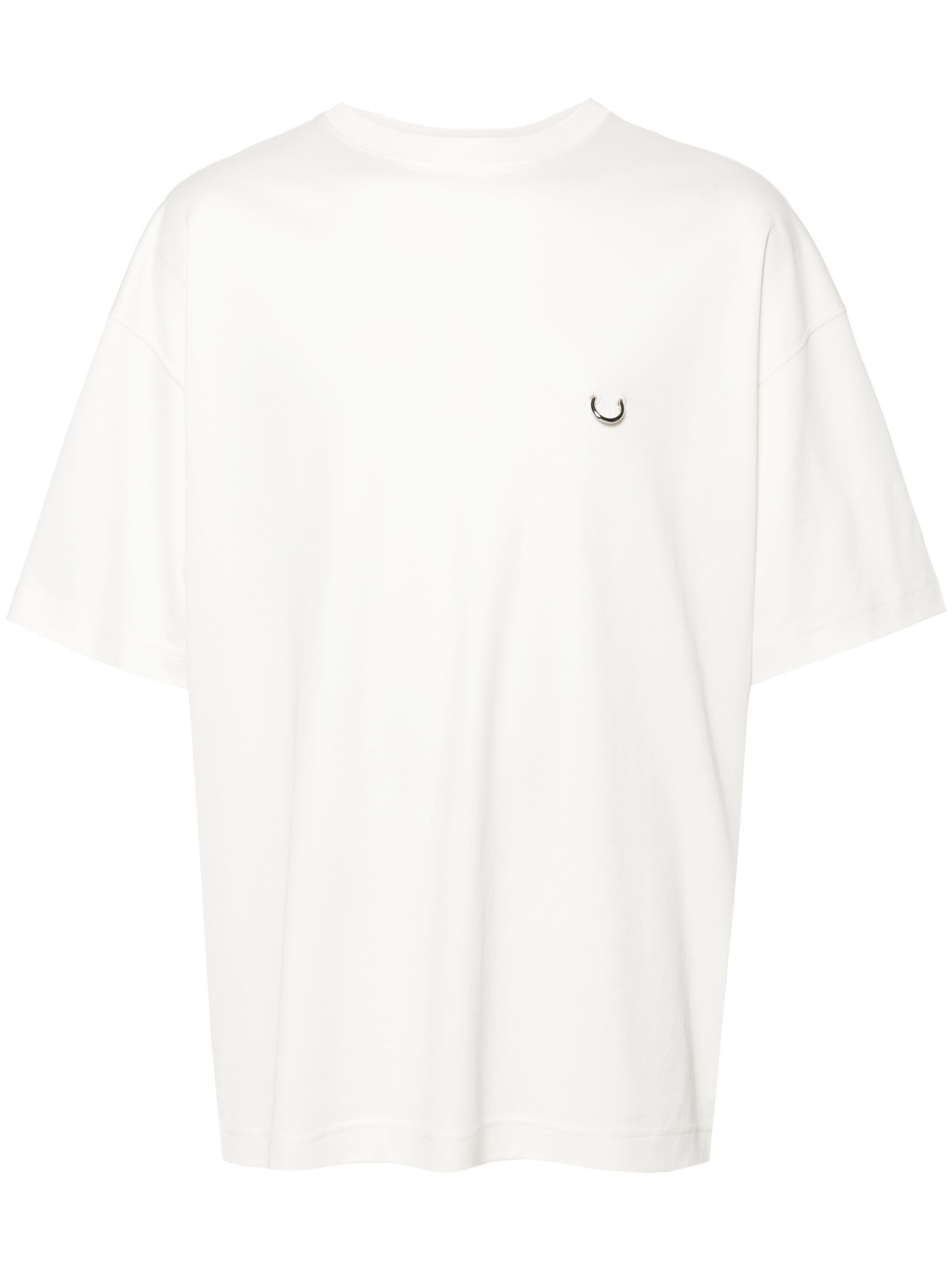 Mugler o1s22i1n1124 Oversized T-Shirt in White Size US L / EU 52-54 / 3 - 1 Thumbnail