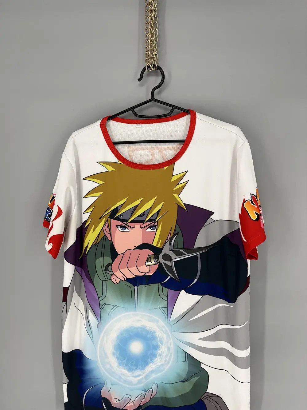 Anime × Sci-Fi Fantasy × Vintage Vintage Y2K Naruto Anime Manga Hall T-shirt 4 Hokage Size US XL / EU 56 / 4 - 4 Thumbnail